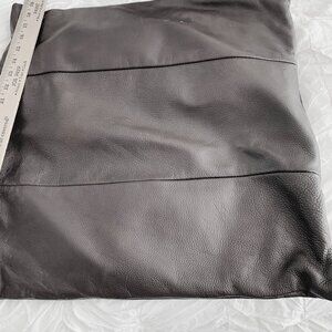 100% Genuine High Quality Square Luxe Leather Decorative Throw Pillow Cover